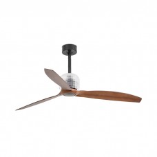 Потолочный вентилятор Faro 33395D DECO FAN M Black/wood FAN LED with DC motor