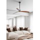 Потолочный вентилятор Faro 33395D DECO FAN M Black/wood FAN LED with DC motor