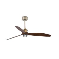 Люстра-вентилятор Faro 33398WW-10 Just Fan M 1280mm Gold Old 3 Blades 17W 3000K Wiz