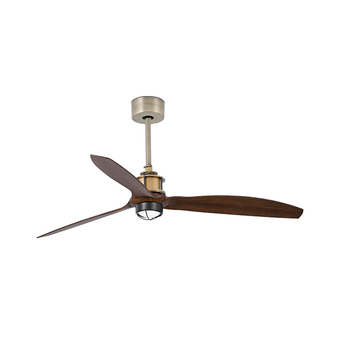 Люстра-вентилятор Faro 33398WW-10 Just Fan M 1280mm Gold Old 3 Blades 17W 3000K Wiz