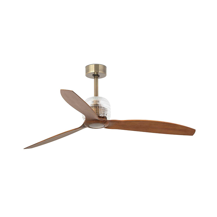 Потолочный вентилятор Faro 33398D DECO FAN M Gold/wood FAN LED with DC motor