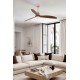 Потолочный вентилятор Faro 33399D DECO FAN M Copper/wood FAN LED with DC motor