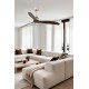 Люстра-вентилятор Faro 33399WW-10 Just Fan M 1280mm Copper 3 Blades 17W 3000K Wiz