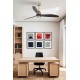 Люстра-вентилятор Faro 33417-10 JUST FAN M LED Old gold/black fan, 16 Вт, 709 лм, 3000K