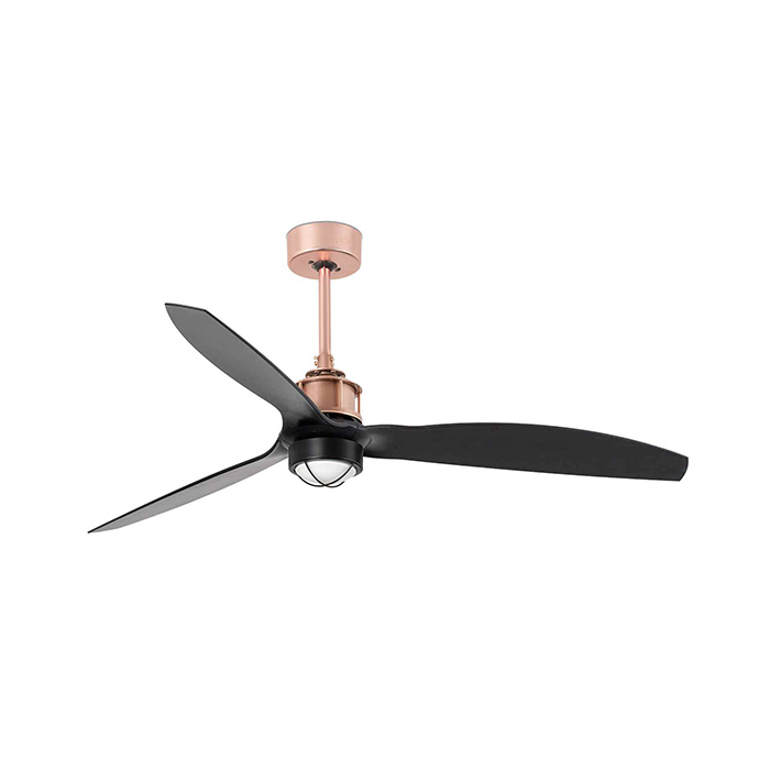 Люстра-вентилятор Faro 33418-10 JUST FAN M LED Copper/black fan, 16 Вт, 709 лм, 3000K