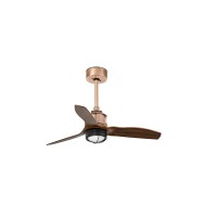 Люстра-вентилятор Faro 33423WW-10 Just Fan S 810mm Copper Blades Wood 17W 3000K Wiz