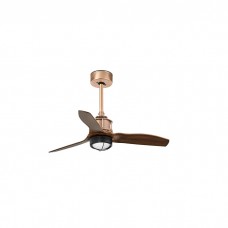 Люстра-вентилятор Faro 33423WW-10 Just Fan S 810mm Copper Blades Wood 17W 3000K Wiz
