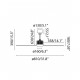 Люстра-вентилятор Faro 33424-10 JUST FAN XS LED Matt black fan DC81cm, 16 Вт, 709 лм, 3000K