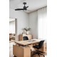 Люстра-вентилятор Faro 33424-10 JUST FAN XS LED Matt black fan DC81cm, 16 Вт, 709 лм, 3000K