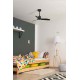 Потолочный вентилятор Faro 33424WW Just Fan S 810mm Black Blades Black Wiz