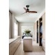 Люстра-вентилятор Faro 33425-10 JUST FAN XS LED Black/wood fan 81cm, 16 Вт, 709 лм, 3000K