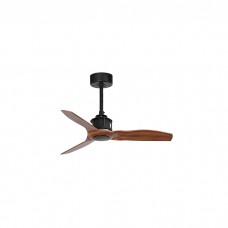 Потолочный вентилятор Faro 33425 JUST FAN XS Black/wood fan 81cm