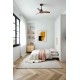 Люстра-вентилятор Faro 33425WW-10 Just Fan S 810mm Black Blades Wood 17W 3000K Wiz
