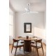 Люстра-вентилятор Faro 33426-9 JUST FAN XS LED Chrome/transparent fan 81cm, 16 Вт, 709 лм, 3000K