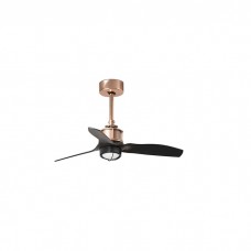 Люстра-вентилятор Faro 33427WW-10 Just Fan S 810mm Copper Blades Black 17W 3000K Wi