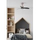 Люстра-вентилятор Faro 33427-10 JUST FAN XS LED Copper/black fan 81cm, 16 Вт, 709 лм, 3000K