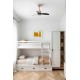 Люстра-вентилятор Faro 33427WW-10 Just Fan S 810mm Copper Blades Black 17W 3000K Wi