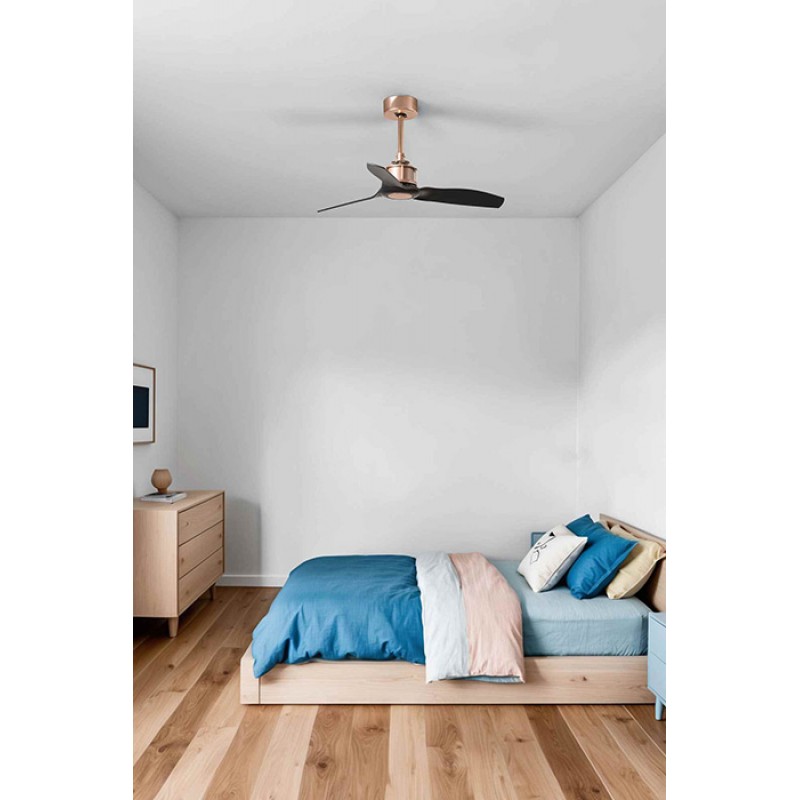 Потолочный вентилятор Faro 33427WW Just Fan S 810mm Copper 3 Blades Black Wiz