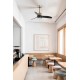 Люстра-вентилятор Faro 33429-10 JUST FAN XS LED Old gold/black fan 81cm, 16 Вт, 709 лм, 3000K