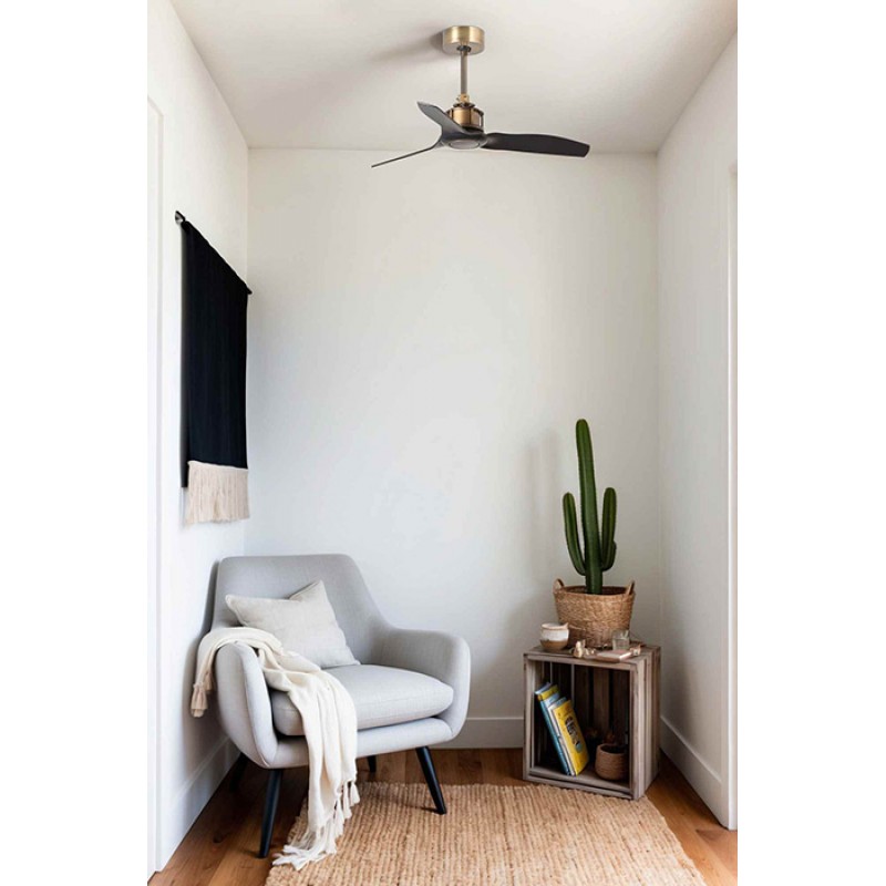 Потолочный вентилятор Faro 33429 JUST FAN XS Old gold/black fan 81cm