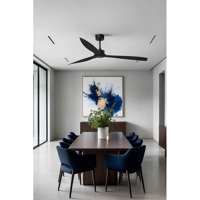 Потолочный вентилятор Faro 33432 JUST FAN XL Matt black fan DC178cm