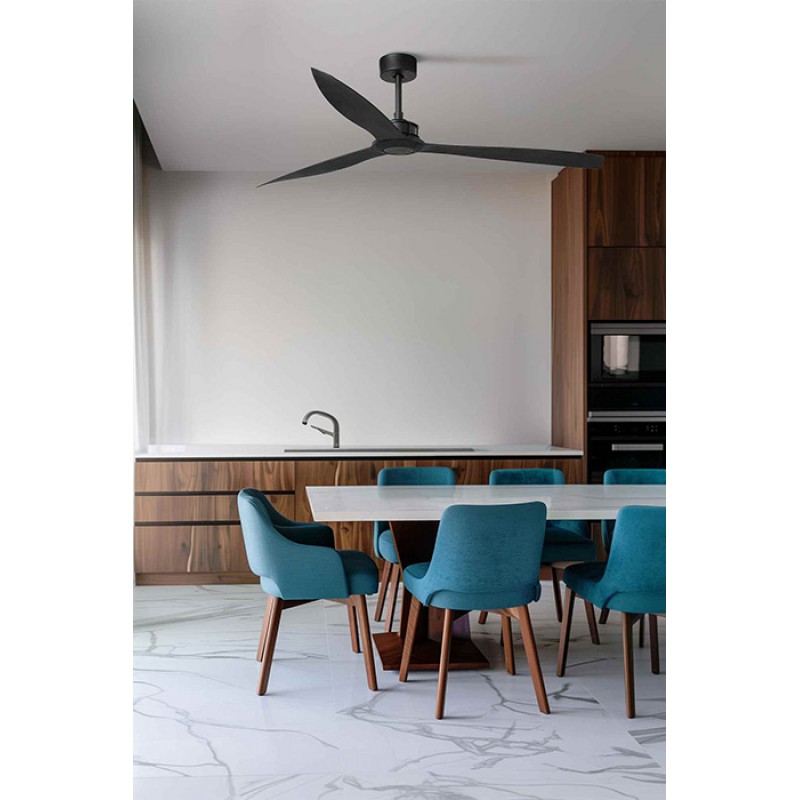 Потолочный вентилятор Faro 33432WW Just Fan XL 1780mm Black Blades Black Wiz