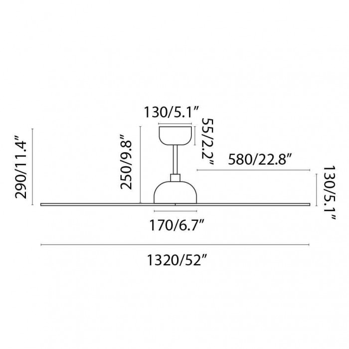 Стельовий вентилятор Faro 33446 GOTLAND L White fan
