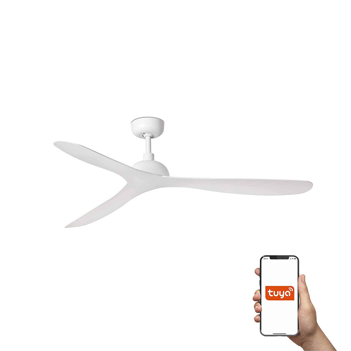 Стельовий вентилятор Faro 33446WT Gotland 1320mm White 3 Blades Tuya