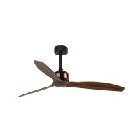 Стельовий вентилятор Faro 33451WW Copper Fan 1280mm Black Blades Wood Dark Wiz