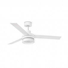 Люстра-вентилятор Faro 33460 ICE L LED SPEAKER White fan with speaker, 15 Вт, 800 лм, 3000K
