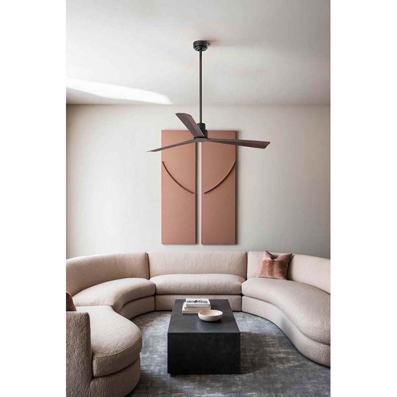 Потолочный вентилятор Faro 33478WW Nassau 128mm Brown 3 Blades Wiz