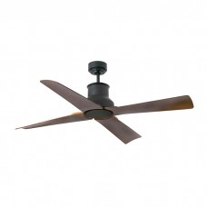 Потолочный вентилятор Faro 33481WW Winche 1300mm DC Black Matt 4P Brown IP44 Wiz