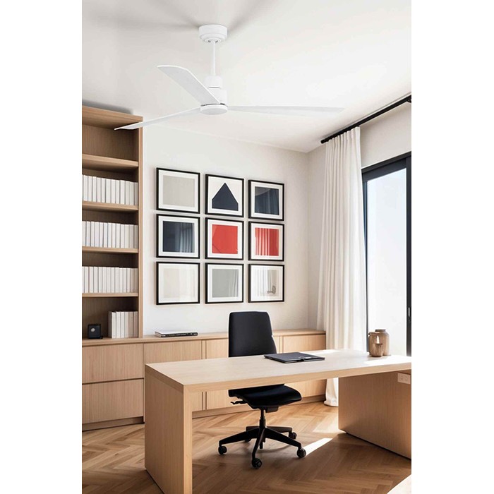 Стельовий вентилятор Faro 33487 NASSAU M White fan with DC motor