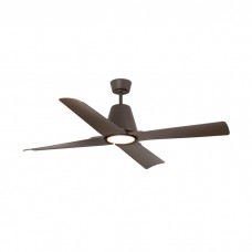 Люстра-вентилятор Faro 33490WW-16 Typhoon 1300mm Brown 4 Blades 16W 3000K IP44 Wiz