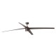Люстра-вентилятор Faro 33495 ATTOS XL LED Brown fan with DC motor, 18 Вт, 1200 лм, 2700K/1000lm - 3300/1100lm - 4600K/1200lm