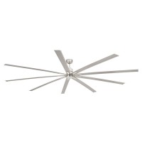 Потолочный вентилятор Faro 33496 MANHATTAN XL LED Matt nickel fan with DC motor, 19.9 Вт, 2700 - 3300 - 4600K