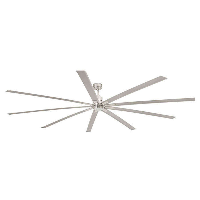 Стельовий вентилятор Faro 33496 MANHATTAN XL LED Matt nickel fan with DC motor, 19.9 Вт, 2700 - 3300 - 4600K