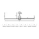 Потолочный вентилятор Faro 33496 MANHATTAN XL LED Matt nickel fan with DC motor, 19.9 Вт, 2700 - 3300 - 4600K