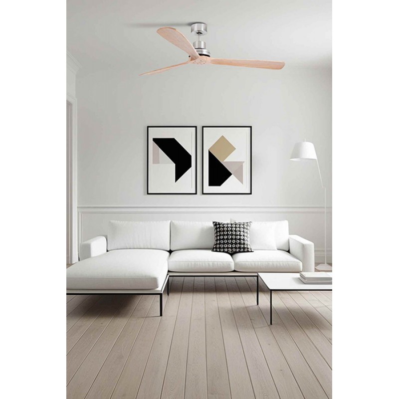 Потолочный вентилятор Faro 33504DC LANTAU XL Matt nikel/pine fan with DC motor