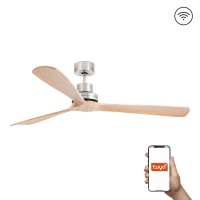 Потолочный вентилятор Faro 33504DCWT Lantau XL DC 1680 DC Nickel Matt 3P Pine Tuya