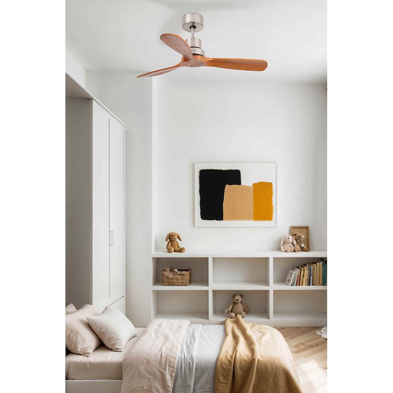 Потолочный вентилятор Faro 33508DC MINI LANTAU S Matt nickel fan with DC motor