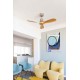 Потолочный вентилятор Faro 33509DC MINI LANTAU S Matt nikel/pine fan with DC motor