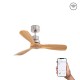 Потолочный вентилятор Faro 33509DCWW Mini Lantau S DC 1070 Niq Matt 3 Blades Pine Wiz