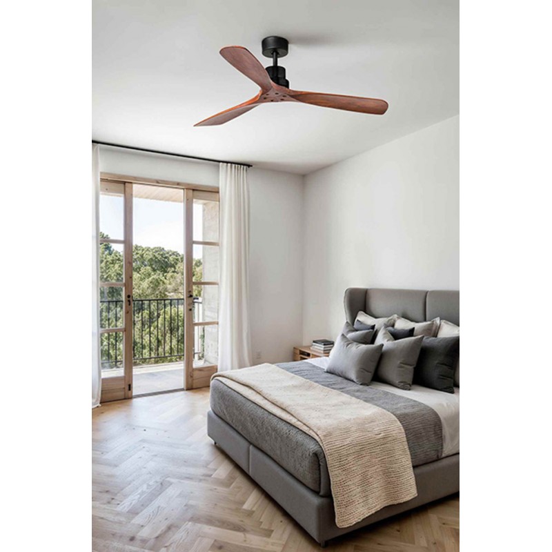 Потолочный вентилятор Faro 33516DC LANTAU L Matt black fan with DC motor