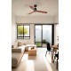 Потолочный вентилятор Faro 33516DCWT Lantau L DC 1320 Black Matt 3 Blades Walnut Tuya