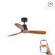 Потолочный вентилятор Faro 33517DCWT Mini Lantau S DC 1070 Black Matt 3P Walnut Tuya