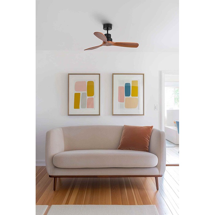 Стельовий вентилятор Faro 33517DC MINI LANTAU S Matt black fan with DC motor