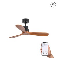 Потолочный вентилятор Faro 33517DCWW Mini Lantau S DC 1070 Black Matt 3P Walnut Wiz