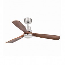 Люстра-вентилятор Faro 33518DC LANTAU L LED Matt nikel fan with DC motor, 15 Вт, 900 лм, 3000K