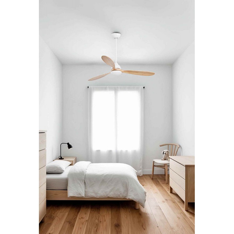 Люстра-вентилятор Faro 33524WT Poros 1320mm White 3 Blades 19W LED 2700K Tuya